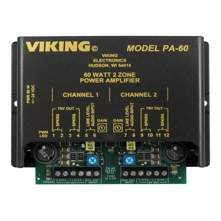 Viking Electronics VK-PA-60 60w Compact Two Zone Amplifier price history on PriceWatchPro