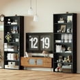 thumbnail image 4 of IRONCK Bookshelves and Bookcases Set of 2 Floor Standing 6 Tiers Display Storage Shelves 70 in Tall Bookcase Home Decor Furniture for Home Office, Living Room, Bed Room, 4 of 14