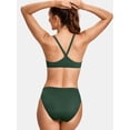 thumbnail image 2 of Bikini SYROKAN Dos Piezas Traje de Baño Espalda en V Verde XX-S, 2 of 2