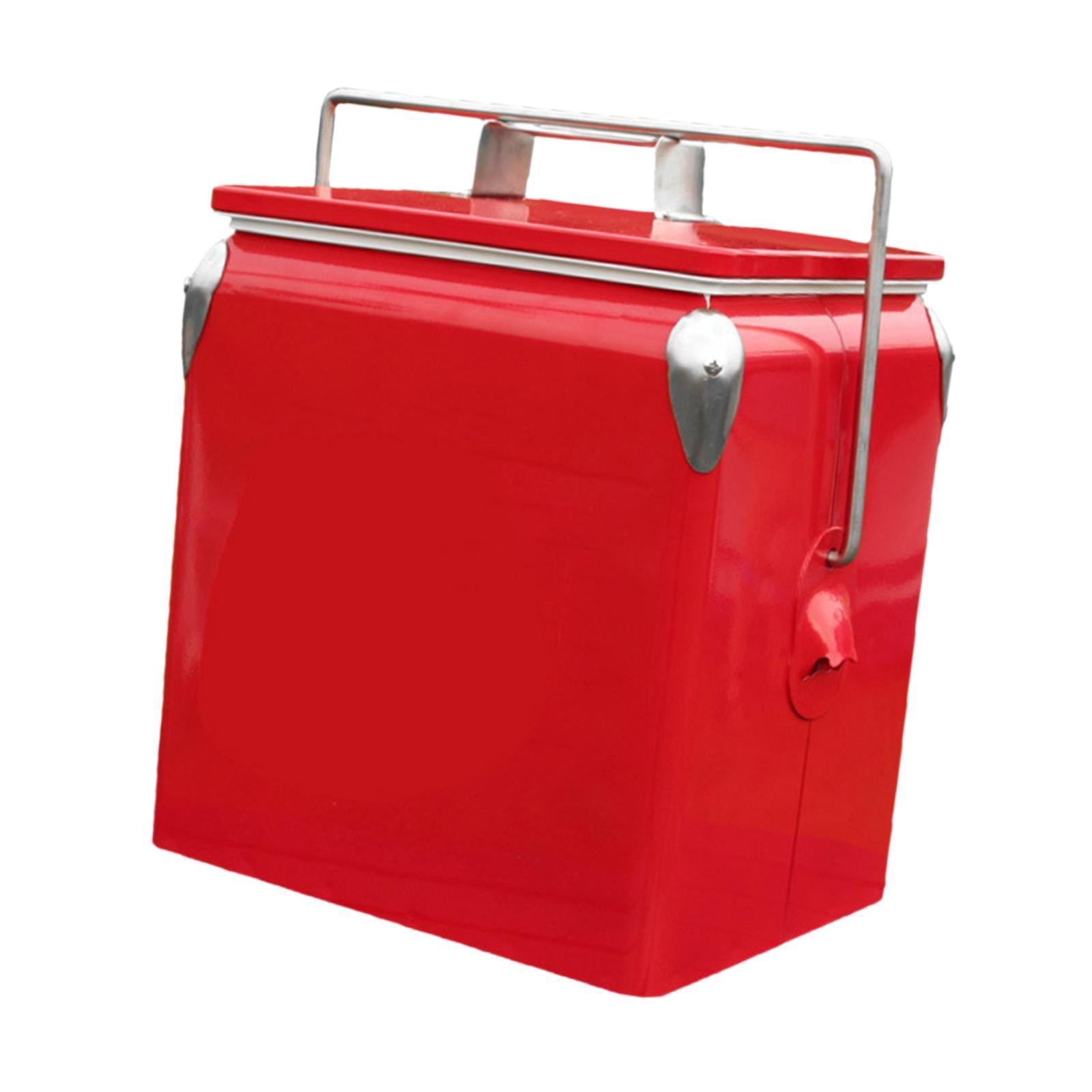 harayaa Ice Chest Portable Cold Storage Ice Box for Commercial Beach Barbecue red