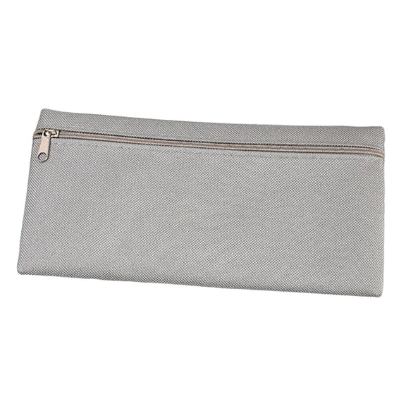 Solid Color Pencil Pouch, Large Capacity Pencil Case, Durable Oxford Fabric Storage Pouch for Office Work and Daily Commute 8.7 x 4.3 Inches