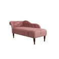 thumbnail image 1 of Samuel Chaise Longue à Accoudoirs Roulés Capitonnée Rose Cendre, 1 of 16