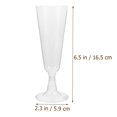 thumbnail image 2 of HLONK 12 Pcs Verre à Champagne Jetable en Plastique Verre à Boire Verre à Vin Rouge (Transparent), 2 of 6