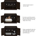 thumbnail image 5 of PAWLAND Lager Cat Washroom Storage Bench,cat Litter Box Enclosures -Espresso, 5 of 8