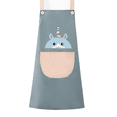 thumbnail image 1 of Delantales para mujer con bolsillos, delantales con pechera ajustables, delantal de chef impermeable y a prueba de aceite para mujer para cocina, barbacoa, cocina, dibujo y manualidades, 1 of 5