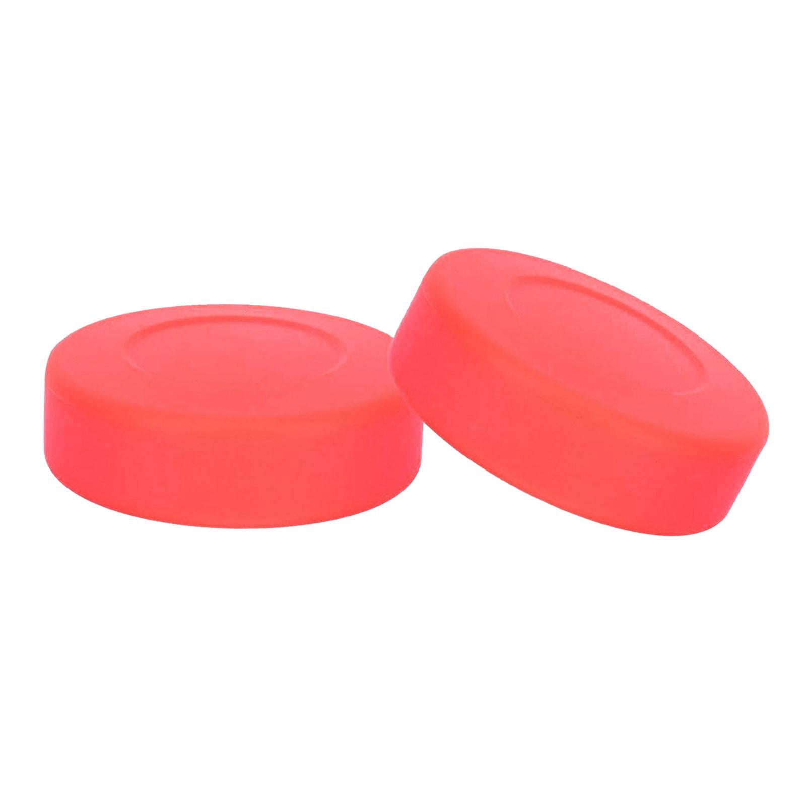 Fzaqwen 2 Pieces Ice Hockey Puck Hockey Ball Sports Professional Training Gear Equipment Red