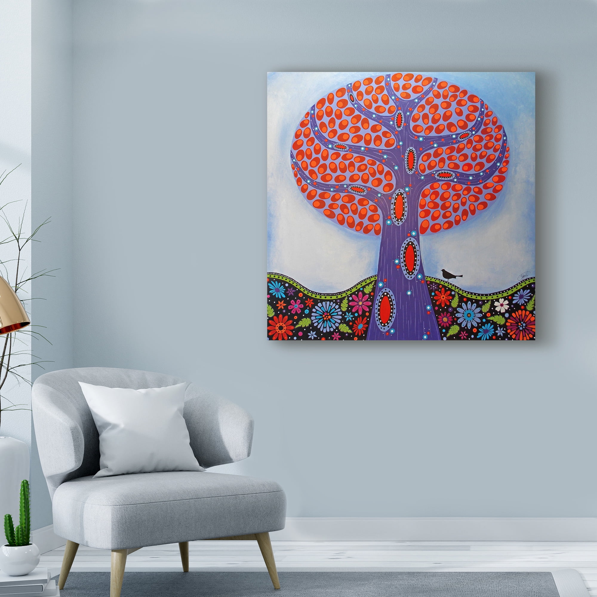 Trademark Fine Art 'Under The Apple Tree' Canvas Art by Lynn Hughes