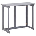 thumbnail image 2 of Mesa plegable para balcón exterior VidaXL, madera de acacia, color gris, 90 x 50 x 74 cm, 2 of 9