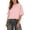 Pink, variant on Tanghaowl Womens Tops Casual Elegant Round-Neck Lightweight Knit Pullover Top for Spring Autumn Women's Pullover Casual Pink S