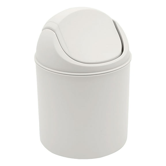uvwlwu Desktop Trash Can, Small Covered Mini Garbage Can With Flip Lid, Space Saving Design For Paper Waste, Suitable For Home Office Desk Dressing Table And Kids Room(B,One Size)