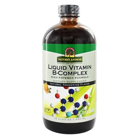 Nature's Answer - liquide vitamine B Mandarine Complex - 16 oz