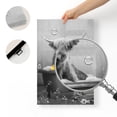 thumbnail image 5 of XUFX Black and White Highland Cow Bathroom Decor Wall Art Funny Cow Sitting in Bathtub Pictures Rustic Farmhouse Cow Canvas Painting Wall Décor for Bathroom Artwork Framed 20x24inch, 5 of 5