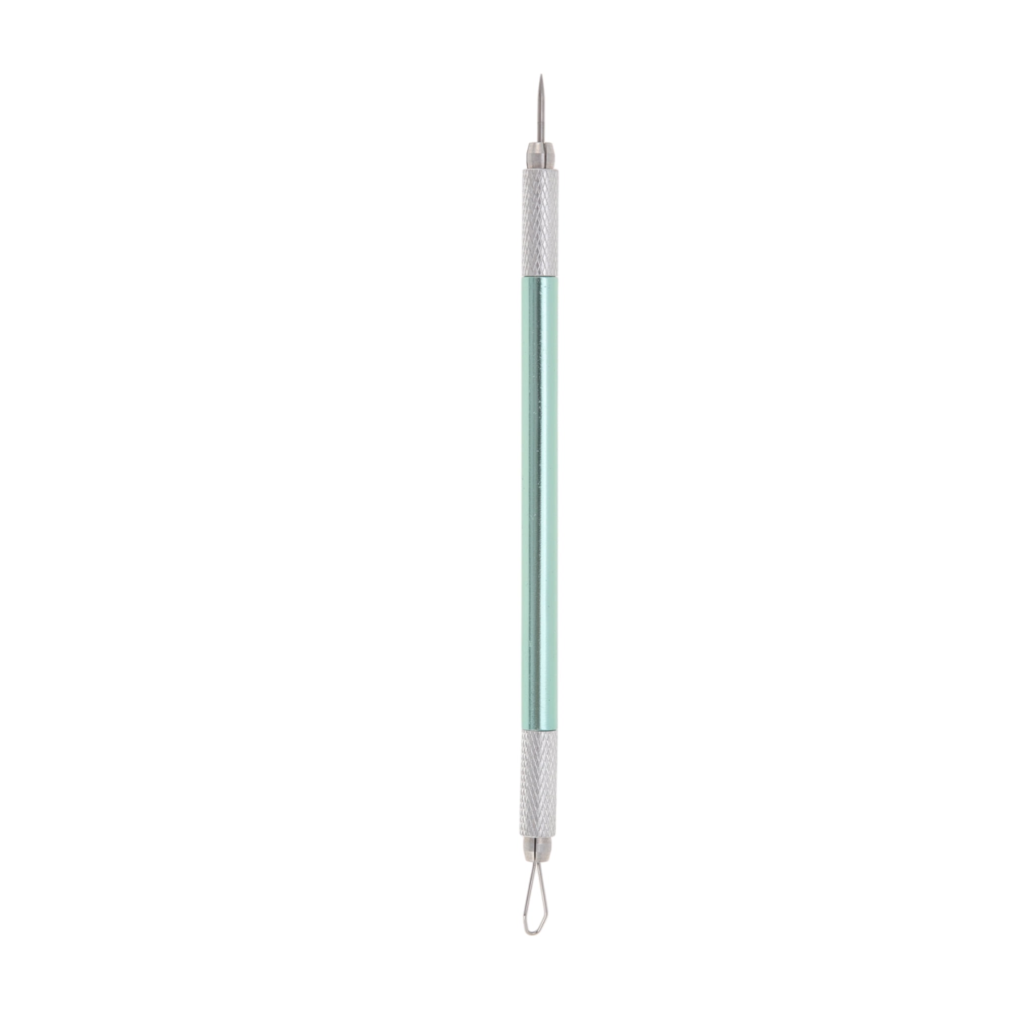 Unique Bargains Convenient Double-Ended Pimple Extractor 1 Pc Green