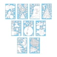 thumbnail image 5 of 9 Sheet Christmas Window Clings Xmas Stickers DIY for Party Bedroom Festival, 5 of 7