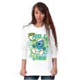 thumbnail image 4 of Smurfs Kanji Don't Kill My Vibe Unisex Plus Size Long Sleeve Tee Shirt Brisco Brands 2X, 4 of 5