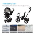 thumbnail image 4 of Triciclo para Niños The Baby Shop  para bebés, evolutivo Luz y Sonido Negro - 7 en 1, 4 of 8
