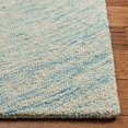 thumbnail image 3 of Safavieh Ikat Collection IKT635A Handmade Ivory and Blue Premium Wool Square Area Rug (8' Square), 3 of 5