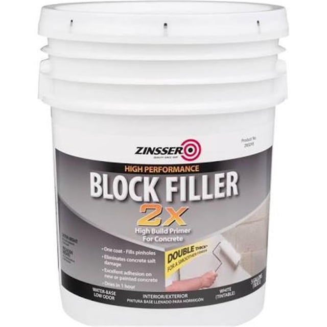 Zinsser 265579 5 gal Block Filling Primer, White