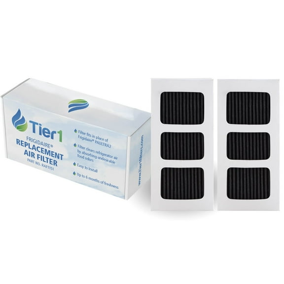 Tier1 PAULTRA2 Refrigerator Air Filter 2-pk | Replacement for PAULTRA2, Pure Air Ultra 2, 242047805, 5303918847, EAP12364179, PD00044143, PS12364179, Fridge Air Filter