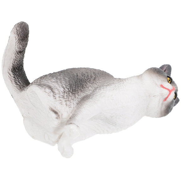 Cat Statue Outdoor Lawn Decor Garden Accessory Animal Plastic Child