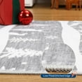 thumbnail image 7 of Senfot Gray 5x7 Area Rugs for Living Room, Indoor Non Slip Carpet, Washable Rug for Home Decor, Soft Low Pile Christmas Rug with Xmas Tree Reindeer Snowflake for Bedroom, Dining Room, 7 of 7