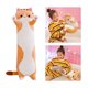 thumbnail image 5 of gato almohada peluche juguete huggable abajo juguete de dibujos animados relleno peluche gato juguetes dormir almohad , Brown 110cm Yotijar Gato almohada peluche juguetes, 5 of 10