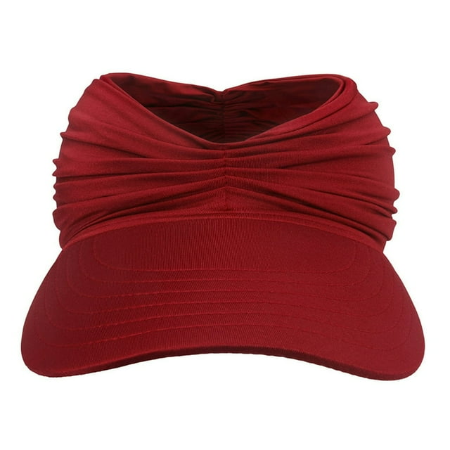 Sun Hat Pleats Sun Protection Ladies Foldable Anti Sun Cap for Vacation