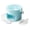 Blue-25 Cube, variant on VeToyBs 25 Cube Ice Maker with Easy Press Lid, Compact Ice Cube Tray with Lid and Bin with Handle, Portable Press-Type Ice bucket for RV, Office, Ice Bin Storage Box for Freezer
