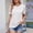 White, variant on DuoJiaJ Women's Short Sleeve Tops Pleated Crewneck Loose Fit T Shirt Business Casual Dressy Work Shirts 2025 Summer Blouses Linen Tops for Women Black L