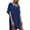 Navy, variant on Njoeus Swimsuit Cover Ups for Women V Neck Loose Beach Bathing Suit Crochet Cover Up Short Sleeve Hollow Out Bikini Coverup