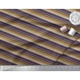 thumbnail image 2 of Soimoi Georgette Viscose Fabric Horizontal Stripe Print Fabric by The Yard 42 Inch Wide, 2 of 3