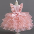 thumbnail image 5 of Kids Girls Pageant Party Dress Ruffle Flower Kids Wedding Ball Gown Pearl Formal Princess Dress 3-12 Years, 5 of 5