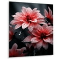 thumbnail image 2 of Designart "Pink Crimson euphony I" Floral Metal Art Living Room, 2 of 5