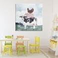 thumbnail image 3 of Stupell Industries Rustic Lodge Muted Stacked Farm Animals Canvas Art, 36 x 36, by Kim Allen, 3 of 8