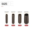 thumbnail image 2 of Uxcell 100pcs Round Rubber End Caps 3/32" 1/8" 5/32" 1/4" Brown Vinyl Cover Kit, 2 of 5