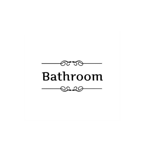 LRRH Creative Home Decoration Bathroom Removable Cute Door Stickers For Toilet/ Washroom /Bathroom /Restroom Decorations(Bathroom) Product ID: 9191792460538