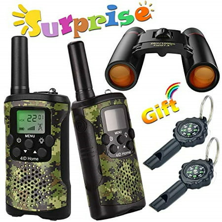 walkie talkie for kids binoculars for kids compass outdoor toys kit long range walkie talkies durable toy best birthday gifts for 6 year old boys fit outdoor adventure game camping (green (Best Pool Toys For 2 Year Old)