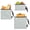 Light Grey Palm Leaf, variant on Dailycode 3 Pack Reusable Ziploc Bags Leakproof Sandwich Snack Freezer Bags, Tropical Sunset Palm Trees