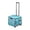 Turquoise/Grey, variant on Mobile Utility Cart with Storage Organizer Bag, Rolling Cart, Chocolate/Sand