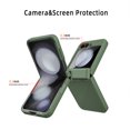 thumbnail image 2 of ELEHOLD for Samsung Galaxy Z Flip 6 Case,Ultra-Thin Non-slip Invisible Kickstand Built-in Front Screen Protector Hinge Protection Hard PC Shockproof Case for Samsung Galaxy Z Flip 6,Green, 2 of 9