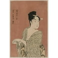 thumbnail image 3 of Kitagawa Utamaro 11x14 Black Modern Framed Museum Art Print Titled - The Faddish Type from the Series Ten Types in the Physiognomy of Women (C. 1793), 3 of 5