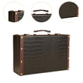 thumbnail image 3 of Caja de madera retro europea, maleta decorativa, vintage, elegante almacenamiento de madera Negro, 3 of 6