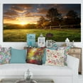 Designart Fenced Ranch at Sunrise Canvas Wall Art - Walmart.ca