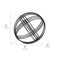 thumbnail image 6 of Mainstays Indoor Metal Abstract Orb 6" Black Modern Accent Tabletop Decoration, 6 of 6