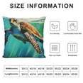 thumbnail image 5 of COMIO  Ocean Theme Sea Creature Beach Turtle Decorative Throw Pillow Case Cover, 5 of 5