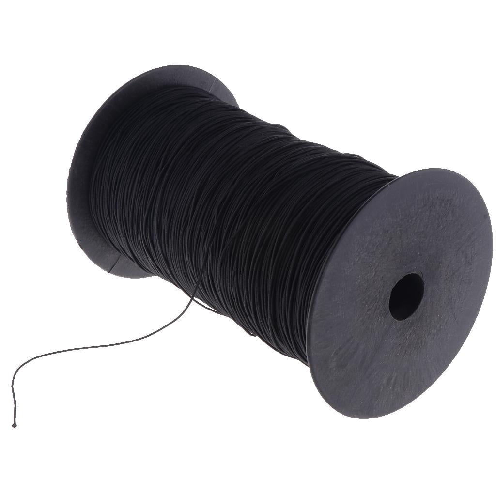 GUOOL 800m Beading Crafts Thread Necklace Bracelets Bag Chains String Cord Elastic Ropes 1mm For Making Necklace Bracelets Chains black