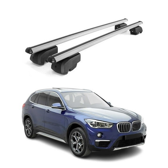 Lockable Roof Rack Cross Bars Luggage Carrier for BMW X1 F48 2016-2022