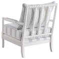 thumbnail image 6 of Blanchett Upholstered Bobbin Accent Chair White and Navy, 6 of 10