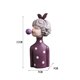 thumbnail image 5 of Bonita estatua de niña, regalo de cumpleaños moderno, escultura de mesa coleccionable, adorno artesanal Púrpura, 5 of 5