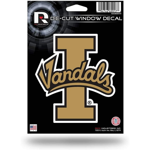 University of Idaho Vandals 5 Inch Die Cut Flat Vinyl Decal Sticker Adhesive Backing